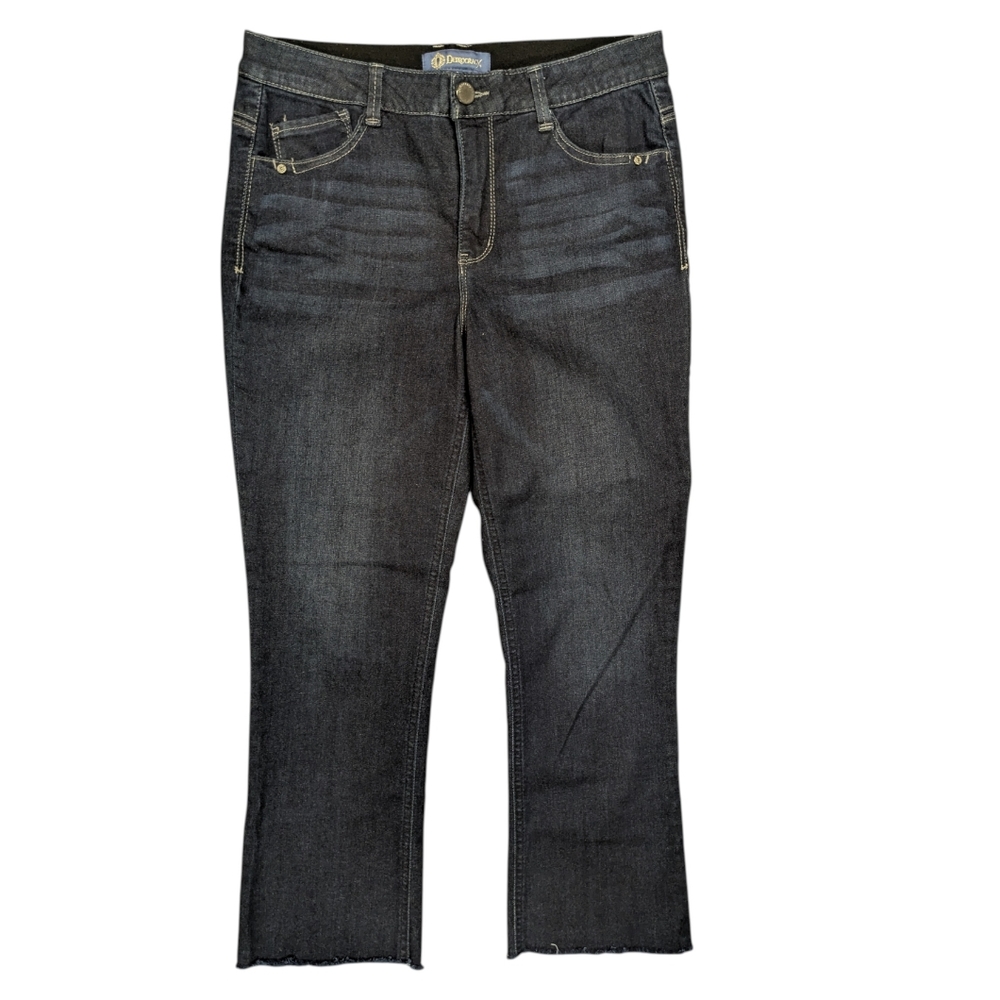 Democracy Ab Solution Dark Rinse Cropped Jeans Size 8